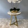 Side Table with Marble Top